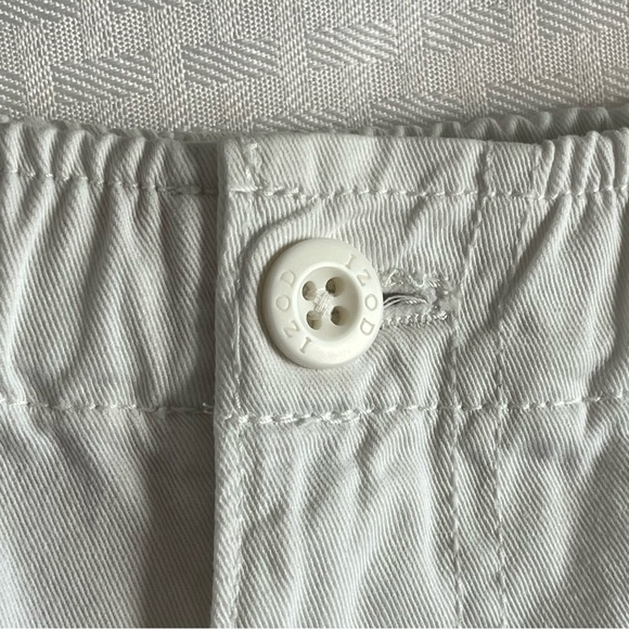 IZOD Flat Front Elasticized Waist Drawstring Red Label Shorts White Medium 32” - Picture 5 of 11